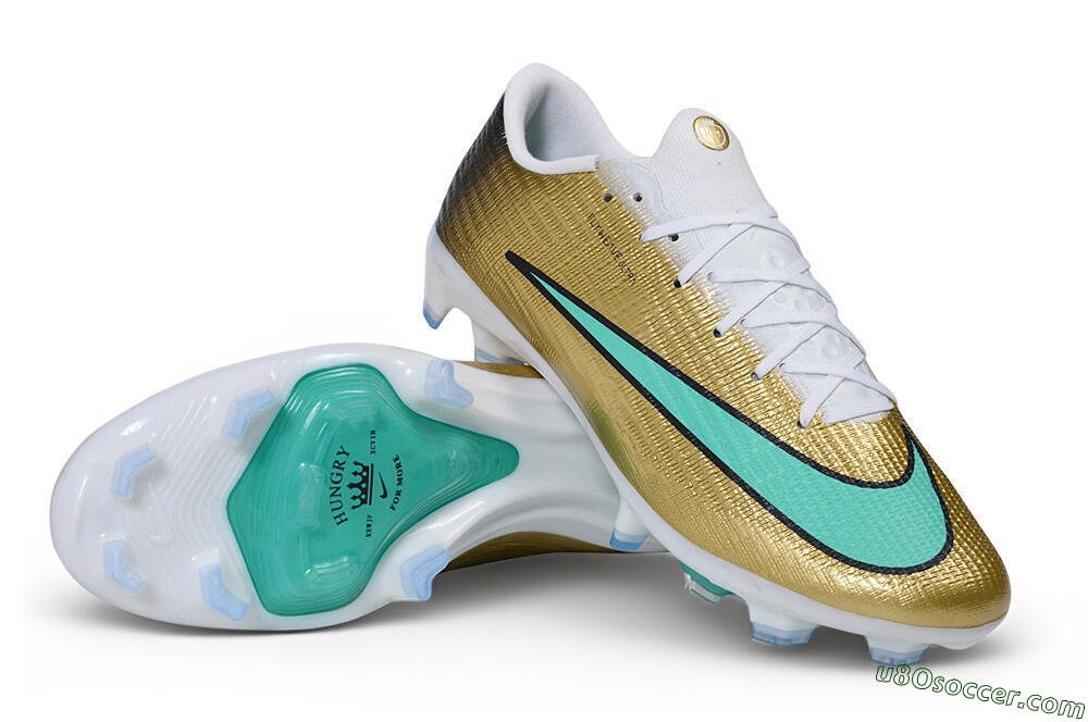 Nike Air Zoom Mercurial Superfly 11 Elite FG Firm Ground Soccer Cleats - Gold/Metallic Gold/Mint Green 3