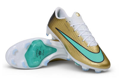 Nike Air Zoom Mercurial Superfly 11 Elite FG Firm Ground Soccer Cleats - Gold/Metallic Gold/Mint Green