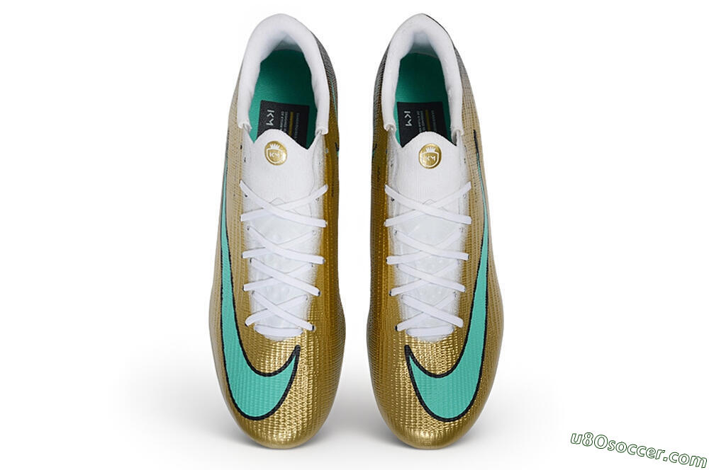 Nike Air Zoom Mercurial Superfly 11 Elite FG Firm Ground Soccer Cleats - Gold/Metallic Gold/Mint Green 4