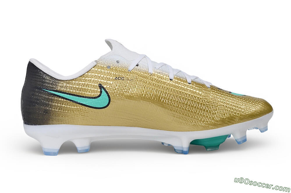 Nike Air Zoom Mercurial Superfly 11 Elite FG Firm Ground Soccer Cleats - Gold/Metallic Gold/Mint Green 7