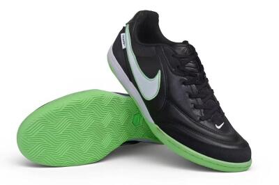 Nike Tiempo Legend SE IC Indoor & Futsal Soccer Shoes - Black/Black/Electric Green
