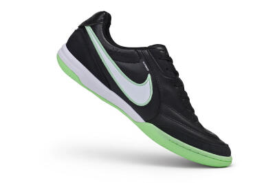 Nike Tiempo Legend SE IC Indoor & Futsal Soccer Shoes - Black/Black/Electric Green