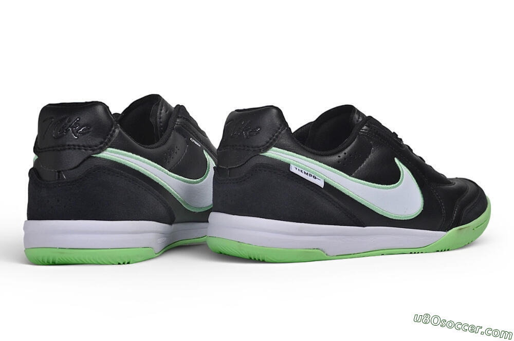 Nike Tiempo Legend SE IC Indoor & Futsal Soccer Shoes - Black/Black/Electric Green 6