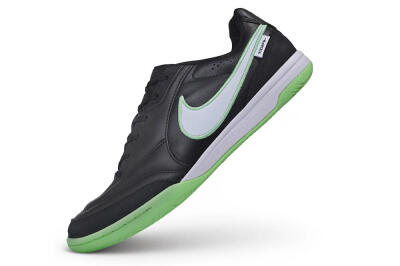 Nike Tiempo Legend SE IC Indoor & Futsal Soccer Shoes - Black/Black/Electric Green