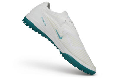 Nike Phantom 6 Elite Low TF Artificial Turf Soccer Shoes - White/Summit White/Jade Ice