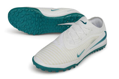 Nike Phantom 6 Elite Low TF Artificial Turf Soccer Shoes - White/Summit White/Jade Ice