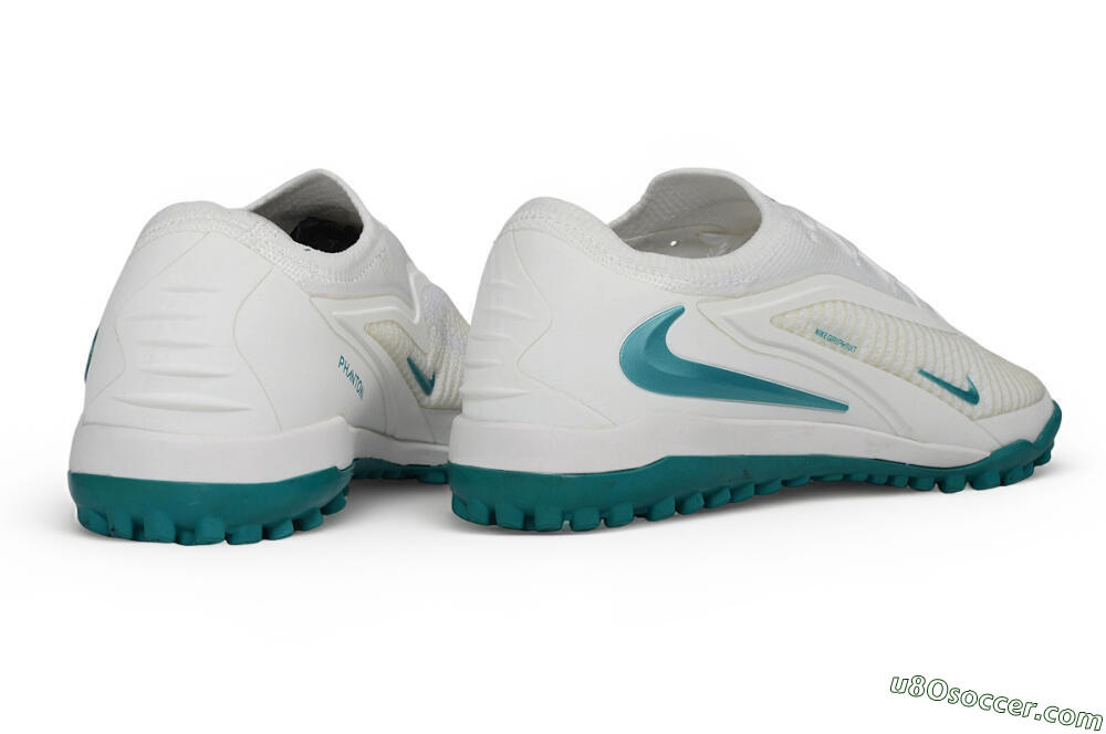 Nike Phantom 6 Elite Low TF Artificial Turf Soccer Shoes - White/Summit White/Jade Ice 6