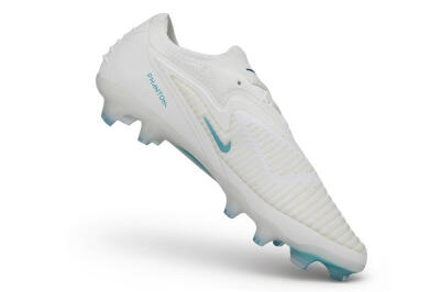 Nike Phantom 6 Elite Low FG Firm Ground Soccer Cleats - White/Summit White/Baltic Blue