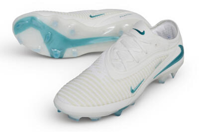 Nike Phantom 6 Elite Low FG Firm Ground Soccer Cleats - White/Summit White/Baltic Blue