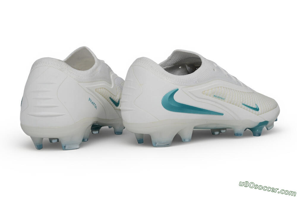 Nike Phantom 6 Elite Low FG Firm Ground Soccer Cleats - White/Summit White/Baltic Blue 6