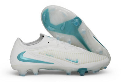 Nike Phantom 6 Elite Low FG Firm Ground Soccer Cleats - White/Summit White/Baltic Blue