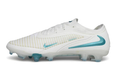 Nike Phantom 6 Elite Low FG Firm Ground Soccer Cleats - White/Summit White/Baltic Blue