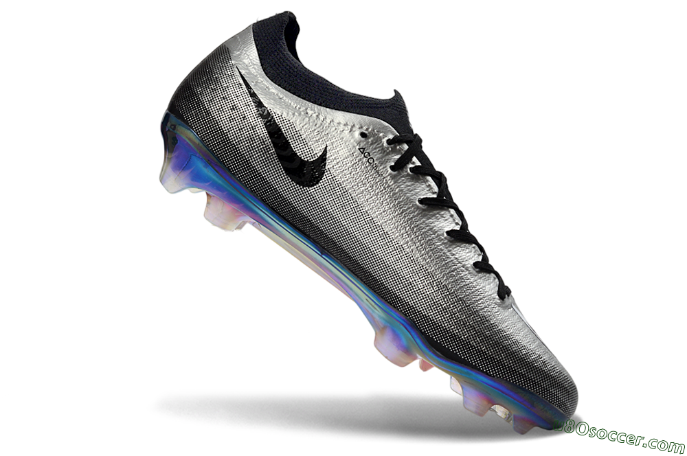 Nike Air Zoom Mercurial Vapor 17 Elite FG Firm Ground Soccer Cleats - Silver/Metallic Silver/Iridescent Chrome 4