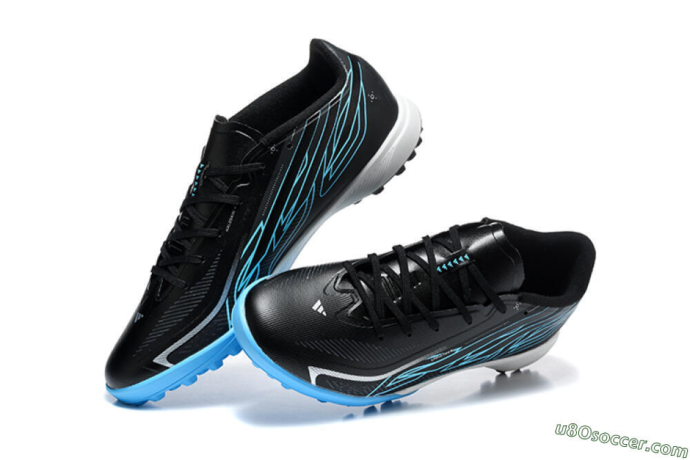 Adidas F50 Hyperfast Pro TF Artificial Turf - Black/Core Black/Lucid Blue 6