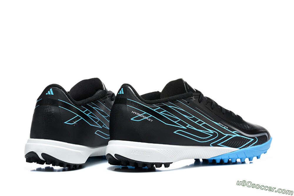 Adidas F50 Hyperfast Pro TF Artificial Turf - Black/Core Black/Lucid Blue 9
