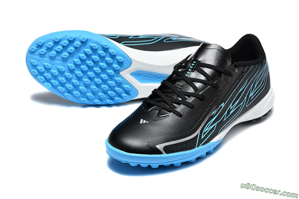 Adidas F50 Hyperfast Pro TF Artificial Turf - Black/Core Black/Lucid Blue 3