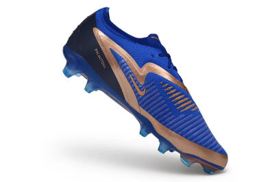 Nike Phantom 6 Elite Low FG Firm Ground Soccer Cleats - Blue/Royal Blue/Metallic Copper