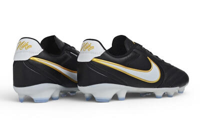 Nike Tiempo Ligera Pro FG Firm Ground Soccer Cleats - Black/Black/Metallic Gold