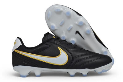 Nike Tiempo Ligera Pro FG Firm Ground Soccer Cleats - Black/Black/Metallic Gold