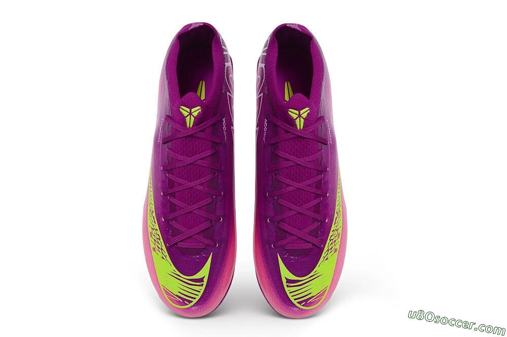 Nike Air Zoom Mercurial Vapor 17 Elite FG Firm Ground Soccer Cleats - Purple/Berry Purple/Volt Green 4