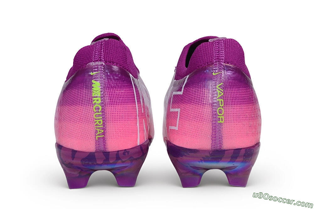 Nike Air Zoom Mercurial Vapor 17 Elite FG Firm Ground Soccer Cleats - Purple/Berry Purple/Volt Green 5