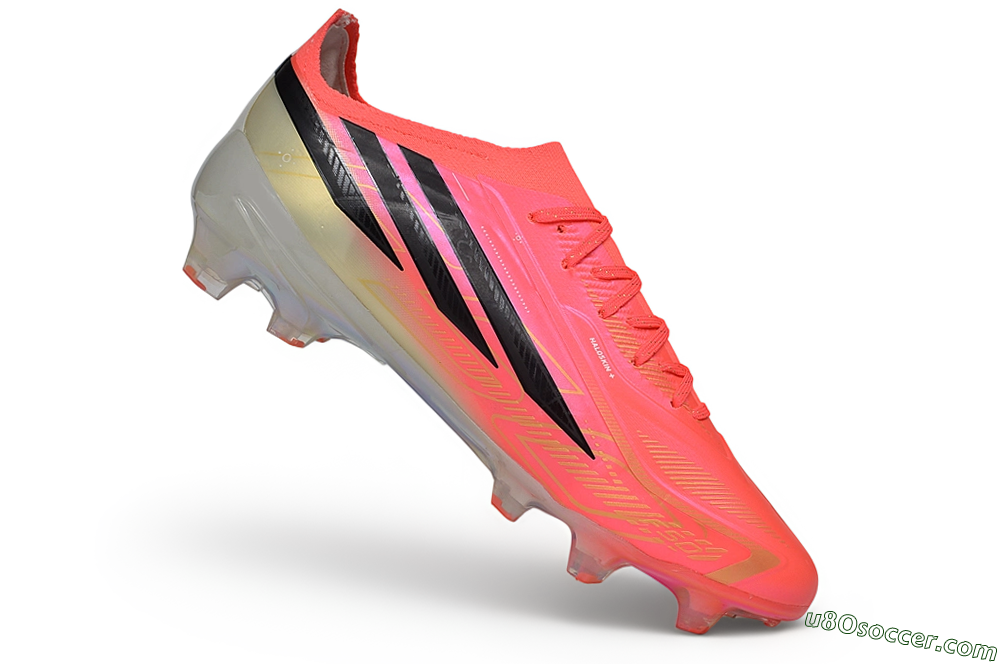 Adidas F50 Hyperfast Elite FG Firm Ground Soccer Cleats - Pink/Solar Pink/Lucid Lemon 5