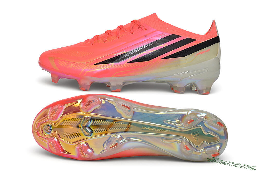 Adidas F50 Hyperfast Elite FG Firm Ground Soccer Cleats - Pink/Solar Pink/Lucid Lemon 0