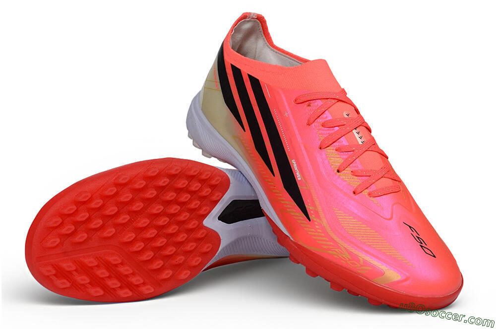 Adidas F50 Hyperfast Elite TF Artificial Turf - Orange/Solar Red/Black 4