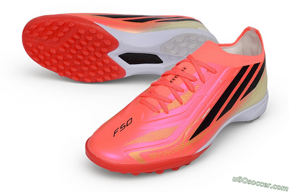 Adidas F50 Hyperfast Elite TF Artificial Turf - Orange/Solar Red/Black 3