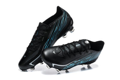 Adidas F50 Hyperfast Elite FG Firm Ground Soccer Cleats - Black/Core Black/Electric Blue