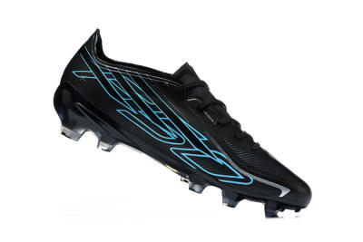 Adidas F50 Hyperfast Elite FG Firm Ground Soccer Cleats - Black/Core Black/Electric Blue