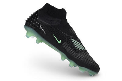 Nike Phantom 6 Elite High FG Firm Ground Soccer Cleats - Black/Black/Mint