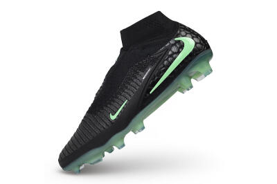 Nike Phantom 6 Elite High FG Firm Ground Soccer Cleats - Black/Black/Mint