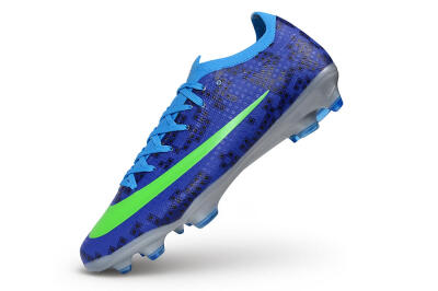 Nike Air Zoom Mercurial Vapor 17 Elite FG Firm Ground Soccer Cleats - Blue/Electric Blue/Volt Green