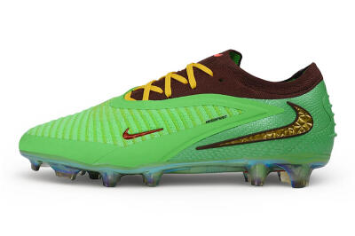 Travis Scott x Cactus Jack x Nike phantom 6 Elite SE FG Firm Ground Soccer Cleats - Green/Electric Green/Bronze Metallic