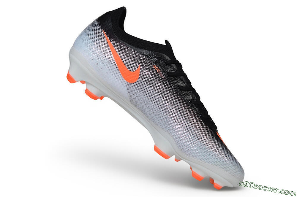 Nike Air Zoom Mercurial Vapor 17 Elite FG Firm Ground Soccer Cleats - White/Black/Total Orange 4
