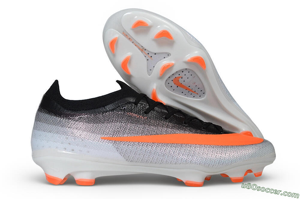 Nike Air Zoom Mercurial Vapor 17 Elite FG Firm Ground Soccer Cleats - White/Black/Total Orange 1