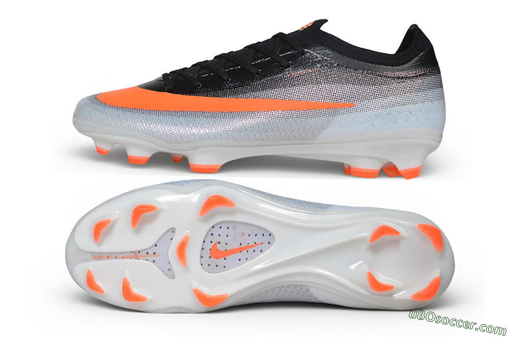 Nike Air Zoom Mercurial Vapor 17 Elite FG Firm Ground Soccer Cleats - White/Black/Total Orange 0