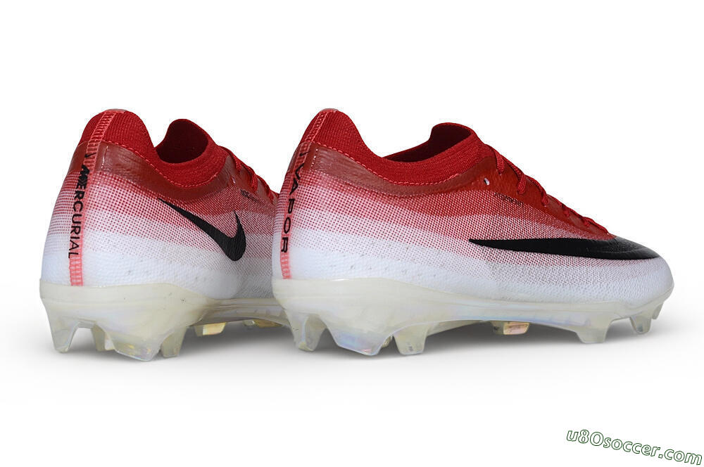 Nike Air Zoom Mercurial Vapor 17 Elite FG Firm Ground Soccer Cleats - Red/University Red/White 6