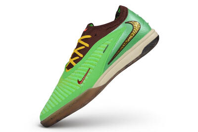 Travis Scott x Cactus Jack x Nike phantom 6 Elite SE IC Indoor & Futsal Soccer Shoes - Green/Electric Green/Baroque Brown