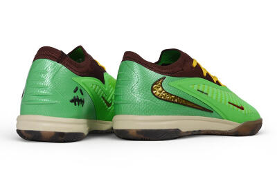 Travis Scott x Cactus Jack x Nike phantom 6 Elite SE IC Indoor & Futsal Soccer Shoes - Green/Electric Green/Baroque Brown