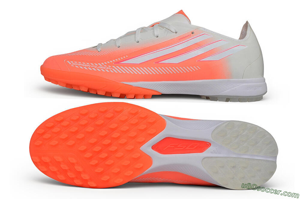 Adidas F50 Hyperfast League TF Artificial Turf - Orange/Solar Red/Cloud White 0