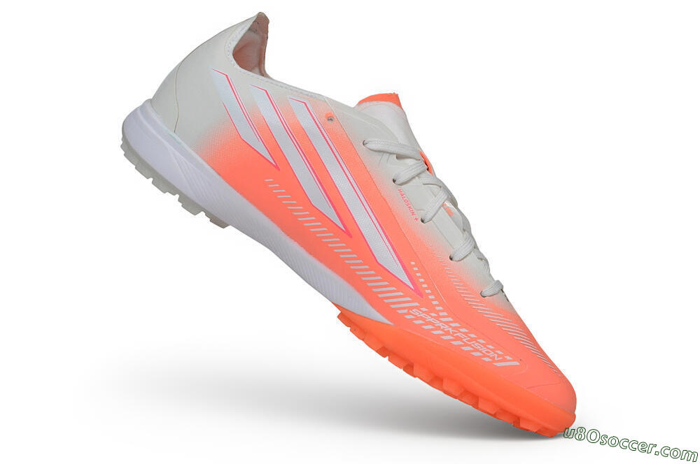 Adidas F50 Hyperfast League TF Artificial Turf - Orange/Solar Red/Cloud White 4