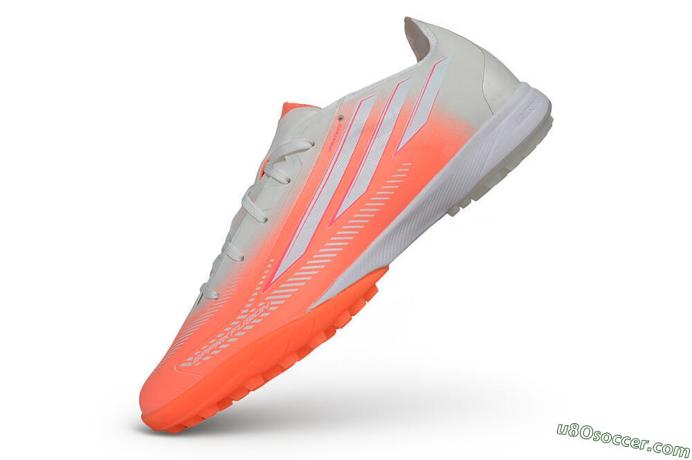 Adidas F50 Hyperfast League TF Artificial Turf - Orange/Solar Red/Cloud White 5