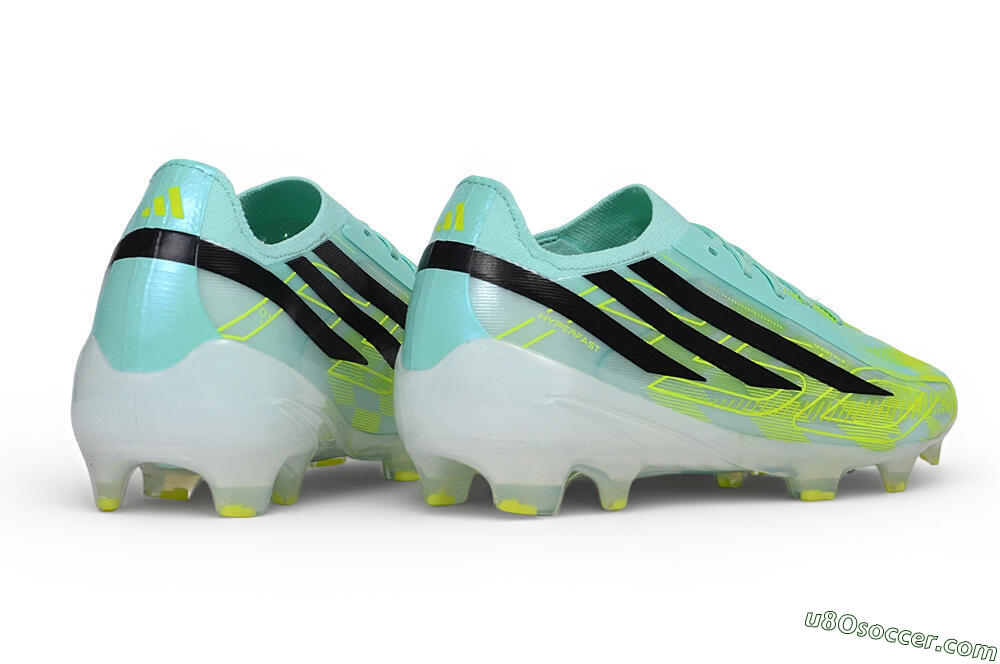 Adidas F50 Hyperfast Elite FG Firm Ground Soccer Cleats - Turquoise/Mint Green/Electric Yellow 6