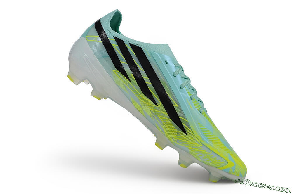 Adidas F50 Hyperfast Elite FG Firm Ground Soccer Cleats - Turquoise/Mint Green/Electric Yellow 4