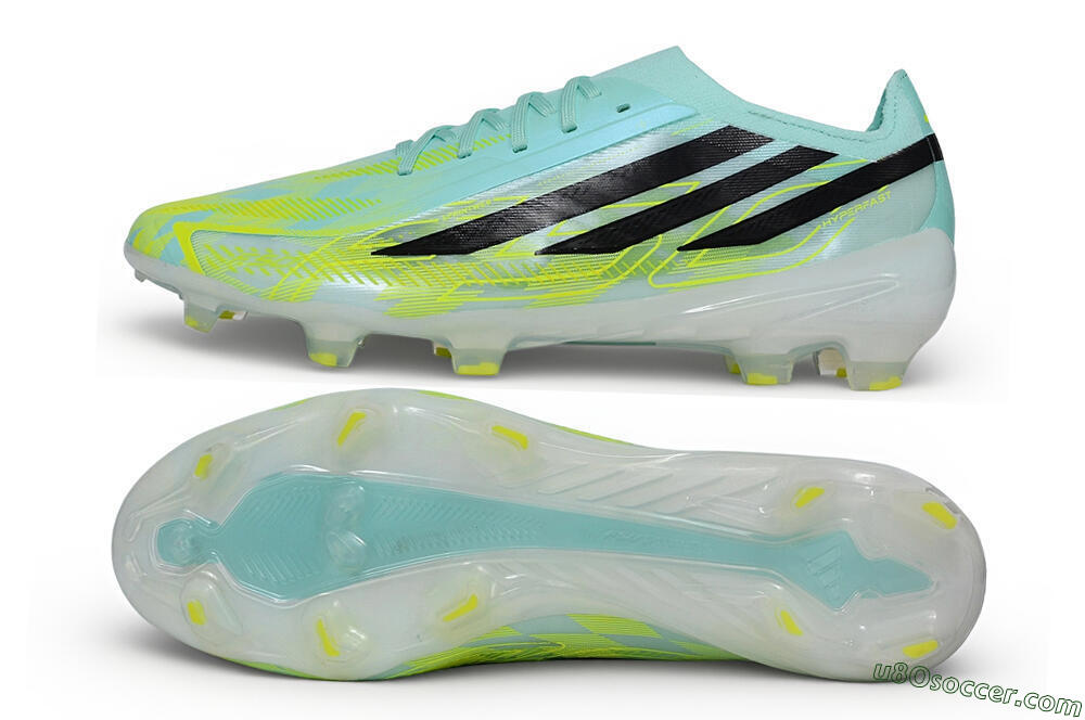 Adidas F50 Hyperfast Elite FG Firm Ground Soccer Cleats - Turquoise/Mint Green/Electric Yellow 0