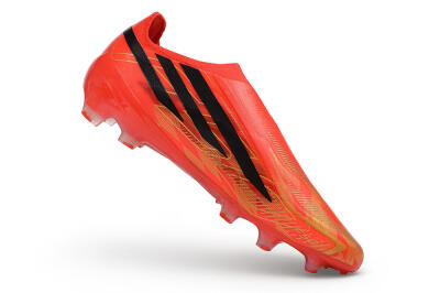 Adidas F50 Hyperfast Elite Laceless FG Firm Ground Soccer Cleats - Red/Solar Red/Core Black