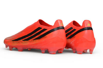 Adidas F50 Hyperfast Elite Laceless FG Firm Ground Soccer Cleats - Red/Solar Red/Core Black