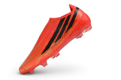 Adidas F50 Hyperfast Elite Laceless FG Firm Ground Soccer Cleats - Red/Solar Red/Core Black